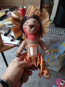 The Lion King Simba Plush Disney Broadway Musical Brown Stuffed