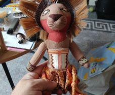 The Lion King Simba Plush Disney Broadway Musical Brown Stuffed