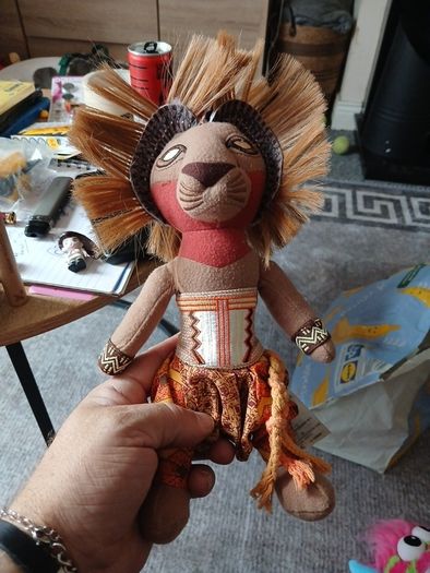 The Lion King Simba Plush Disney Broadway Musical Brown Stuffed