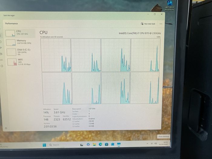 HP Compaq Elite 8100 Desktop PC, i7-870, 16GB RAM, SSD, Windows 11 Pro, full setup with monitor