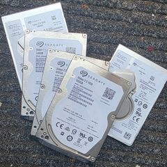 1TB and four 500gb slim 2.5 hard drives