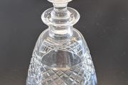 Vintage Cut Glass Whisky Spirit Decanter with Stopper 17cm