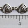 Vintage 925 Sterling Silver AA Link bracelet with Triangular Design Image 6