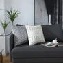 Cushion Covers,Cushion Covers 45 x 45 set of 4 Grey Square Throw Pillow Case cushion covers 18x18 4Pack For Outdoor Patio Garden Blench Living Room Sofa Farmhouse Decor Image 5