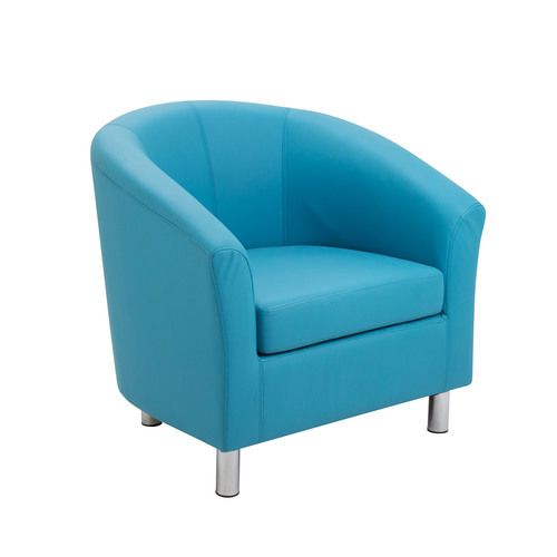 Tub Waiting room / Reception Armchair metal feet - Faux Leather
