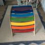 Beautiful wooden children  rainbow rocker Image 6