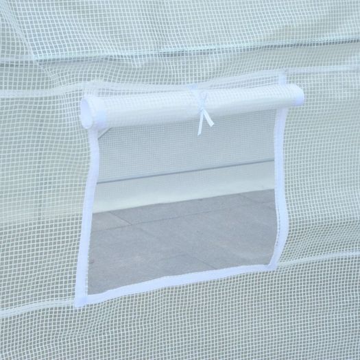 250Lx200Wx200H cm Walk in Greenhouse White (FREE SHIPPING)