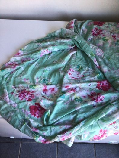 Beautiful Pastel Green Floral lightweight Snood Scarf