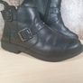 Girls womens Clarks boots Size UK 3.5 EU 36 Black leather Image 2