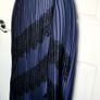 Navy Box Pleat Skirt with Black Lace from Zara size small Image 3