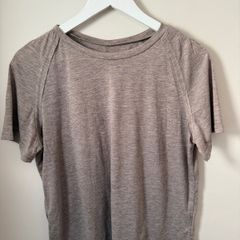 Beige Marl T Shirt Top Size S!