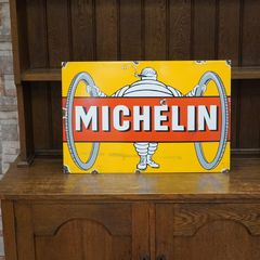 Michelin Bibendum Enamel Sign