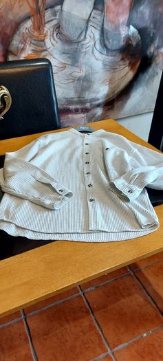 Fr Grandfather  Collar  Shirt