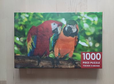 Pair of Macaw Parrots 1000 Piece Jigsaw Puzzle by Robert Frederick (NEW SEALED)