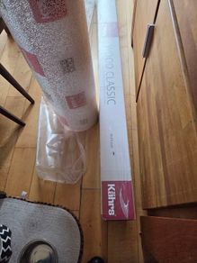 Quality engineered oak Wood Flooring with underlay.