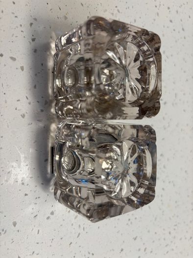 Pair 1912 Sheffield silver top inkwell