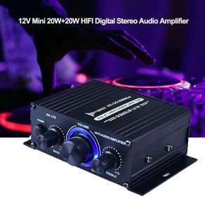 Amplifier 40W 12V Home Car Hifi Power Amplifier Stereo Audio AMP Speaker Home Sound Power Amp