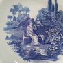 Antique Hexagonal Blue/White Bowl Image 4