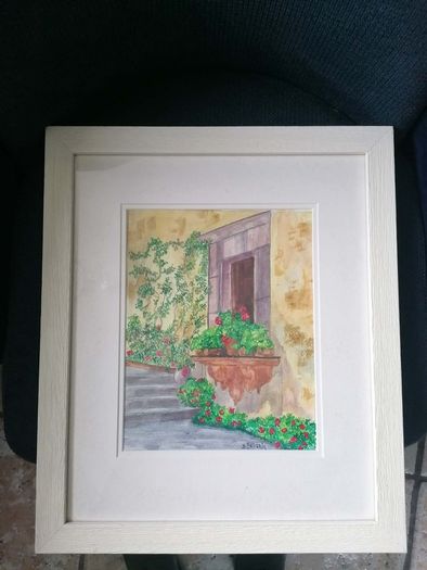 Sunlight on Terracotta Original Watercolour