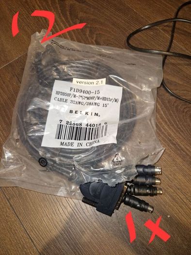 Mouse, Keyboard, HDMI, Network Cables