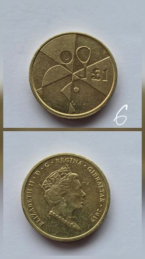 Gibraltar one Pound See Description 6 Different Coins