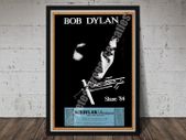 Bob Dylan Vintage Concert Poster + Ticket Slane Castle 1984 Reproduction Print