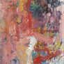 48cm Original Abstract Painting Framed Abstract Painting Fiery Red Orange Painting Modern Art Contemporary Irish Abstract Gerhart Richter Style Image 6