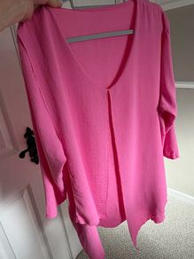 ladies blouse pink one size 18 to 24