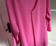 ladies blouse pink one size 18 to 24