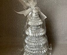 Silver Candle. 20cm in height. New