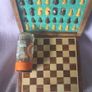 Wooden travel chess set with storage Image 2