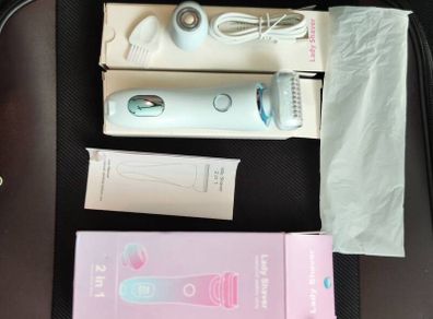 Skin Glow Pro Razor, Divanity Razor, 2024 Nano Razor, Women's Electric, Intimate Shaver for Women, 2-in-1 Interchangeable Blade, Suitable for Bikini, Arms, Legs, Various Body Parts
