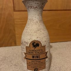 Terracotta From Tuscany Wine Ceramic Container/ Jar Florence Italy