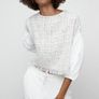 Zara Contrast Textured Top Image 2