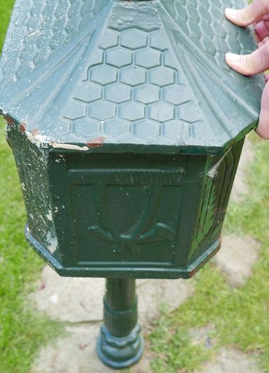 Cast Iron Freestanding Pole Post Box