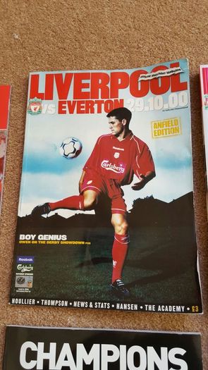 Liverpool football programmes and magazines