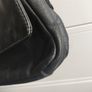 Genuine Black Pebbled Leather Multi Compartment Crossbody Bag Image 10