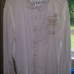 Genuine La Martina white sports embroidered shirt size XXL