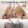 Heavy-Duty Double Clothes Rack on Wheels, 283kg Capacity, 4 Castors (2 Lockable), Durable Metal Garment Rail, Easy Assembly Image 7