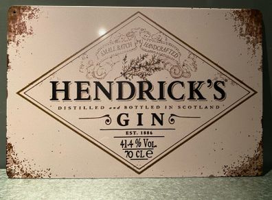 Hendricks Gin Tin Metal sign