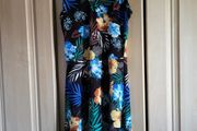 INSIDE Summer dress M black in flowers