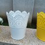 3x Metal plant pot Image 3