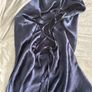 Brand New ASOS design Navy Satin Cowl Neck Maxi Dress UK 16 Image 8