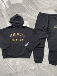essentials fog tracksuit yellow and black