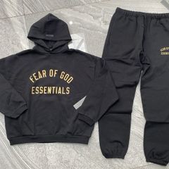essentials fog tracksuit yellow and black