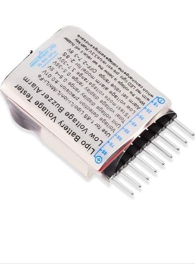 1-8s Lipo Li-ion Battery Voltage Tester Monitor RC Low-Voltage Buzzer - postage included