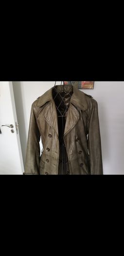 Leather Trench Size Uk 14