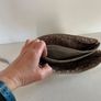 Grey Crossbody Clutch Bag Image 7