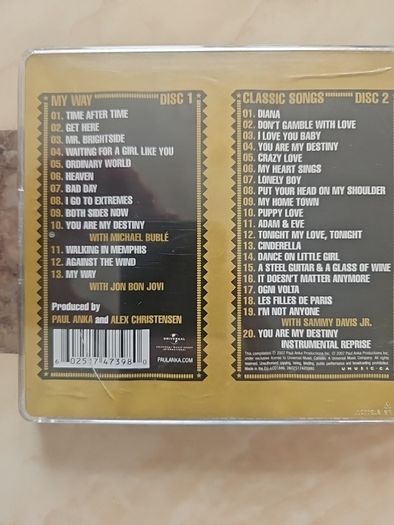 Paul Anka 2CD  - Classic Songs My Way