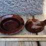 vintage pate Terrine dish, chicken on nest ceramic dish Image 8